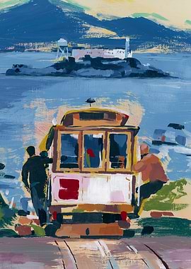 San Francisco Cable Car and Alcatraz