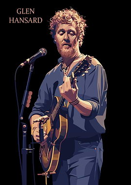 Glen Hansard Musical Portrait Poster