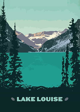 Lake Louise Travel Poster