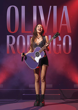 Olivia Rodrigo Concert Performance Poster