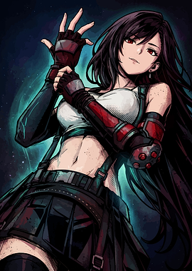Tifa Lockhart Final Fantasy Digital Art