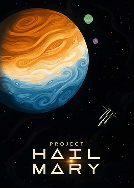 Project Hail Mary Space Poster