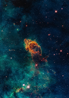 Mystic Mountain Nebula in Space