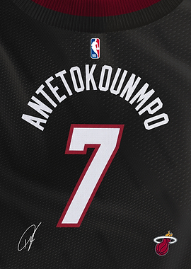 Heat Signature Jersey- Giannis Antetokounmpo