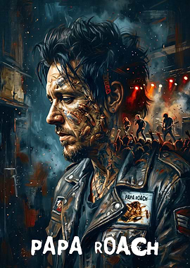 Papa Roach Band Tribute Art