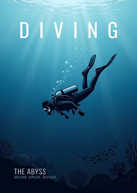 Diving The Abyss Poster
