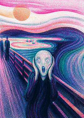 The Scream - Pointillist