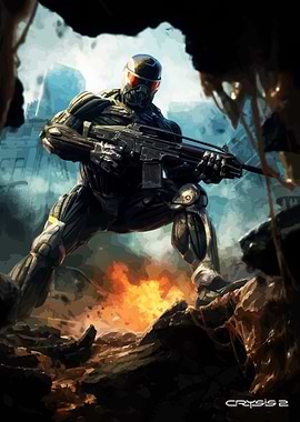 Crysis 2 Nanosuit Soldier Poster