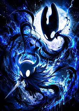 Hollow Knight and Shade Digital Art