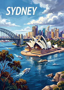Vibrant Sydney Harbour and Skyline
