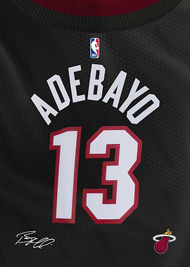 Heat Signature Jersey- Bam Adebayo