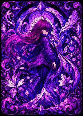 Badeline Purple Stained Glass