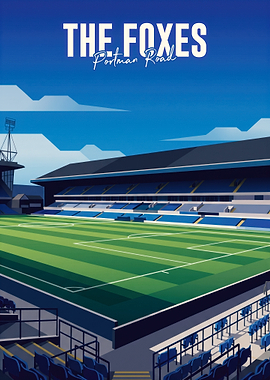 The Foxes Portman Road Stadium Poster