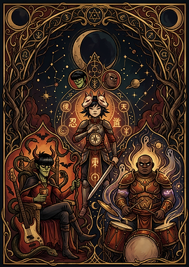 Gorillaz Fantasy Style Illustration