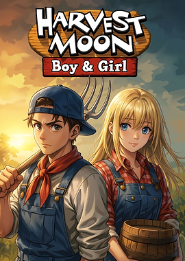 Harvest Moon Boy & Girl Poster