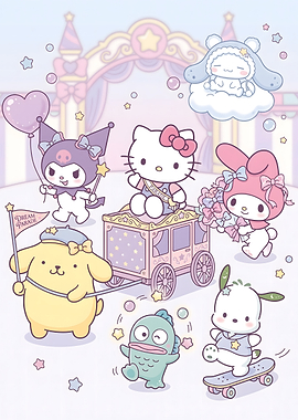 Sanrio Characters Dream Parade Illustration