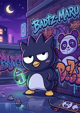 Badtz-Maru Graffiti Street Art