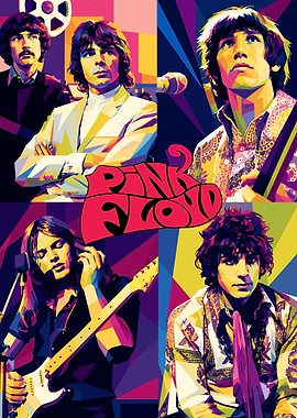 Pink Floyd Pop Art Poster