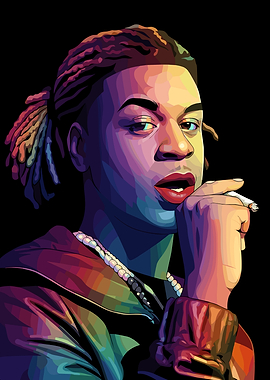 Colorful Pop Art Portrait of Ken Carson