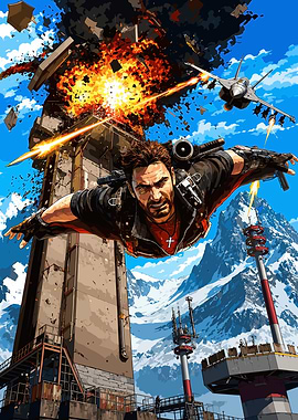 Just Cause 3 Rico Rodriguez Action