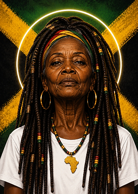 Portrait of an Elderly Jamaican Woman