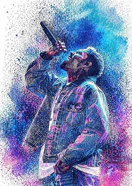 Post Malone Pointillism Portrait