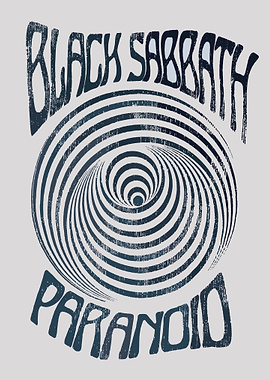 Black Sabbath Paranoid Spiral Graphic