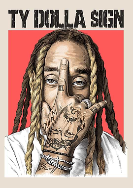 Ty Dolla Sign Portrait Poster