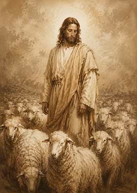 Jesus the Good Shepherd Painting