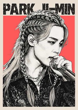 Park Ji-min Pop Art Portrait