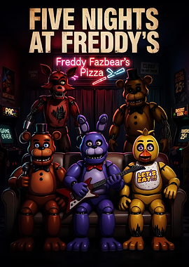 Five Nights at Freddy's Character Poster