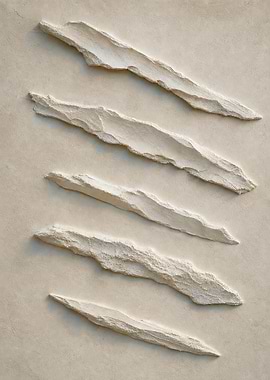 Minimalist Textured Stone Wall Art
