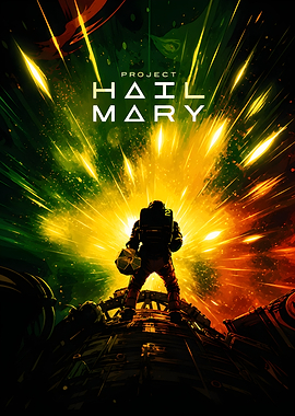 Project Hail Mary Space Poster