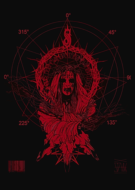 Slipknot Red Graphic Art Print