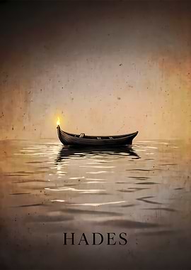 Hades Underworld Boat Minimalist Poster