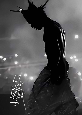 Lil Uzi Vert Silhouette Concert Poster