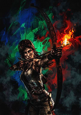 Lara Croft Tomb Raider Archer Art