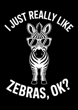 Cool Zebra Graphic Design