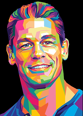 John Cena Pop Art Portrait