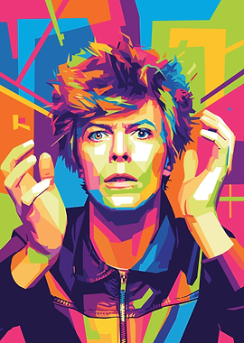 David Bowie Pop Art Portrait