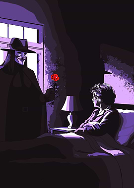 V for Vendetta Rose Scene