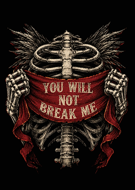 You Will Not Break Me Skeleton