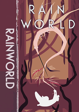 Rain World Slugcat Minimalist Poster