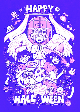 OMORI Halloween Celebration Illustration