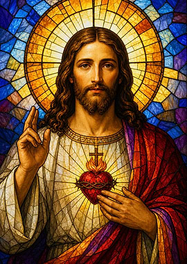 Sacred Heart of Jesus Stained Glass