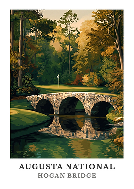 Augusta National Hogan Bridge Poster