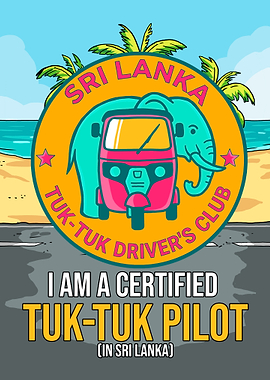 Sri Lanka Tuk-Tuk Driver Club Design