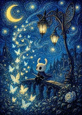 Hollow Knight Starry Night Fan Art