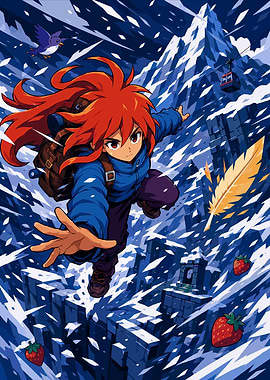 Madeline Climbing Celeste Mountain