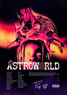 Travis Scott Astroworld Album Poster